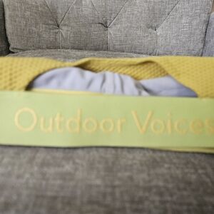 Outdoor Voices Yellow and Light Gray Sports Bra